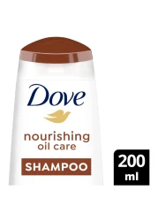 Dove Shampoo for Frizzy and Dry Hair Nourishing Oil Care Nourishing Care for up to 100% Smoother Hair 200ml