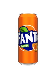 Fanta Orange Carbonated Soft Drink Can 330ml
