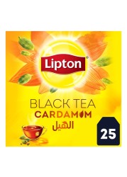 ليبتون شاي أسود بنكهة الهيل 25 كيس شاي