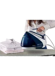 Kenwood Steam Iron Station, 2600W, SSP20.000WB, White/Blue (1.8L Water Tank Capacity, Ceramic Soleplate, 180g Steam Shot, Anti Drip, Auto Shut Off, Self Clean Function)