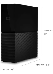 Western Digital 4TB My Book Desktop USB 3.0 External Hard Drive Black - WDBBGB0040HBK-EESN