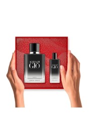جورجيو ارماني مجموعة عطر اكوا دي جيو للرجال - برفيوم - قطعتين