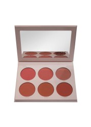 Make Over 22 Nude Cheek 6 Colour Palette Blush - M3202