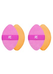 Real Techniques Miracle 2-In-1 Powder Puff Duo - 2 Pieces