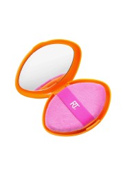Real Techniques Miracle 2-In-1 Powder Puff + Travel Case - 2 Pieces