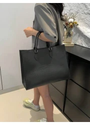 Fashion Snake Print Four Seasons Versatile Travel Shopping Bag Oversized Tote Tote Bag School Bag Back To School Backpack Large Capacity Business Casual Portable Lightweight Suitable For Teen Girls Wo