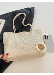 Small Floral Print Beach Style Scarf Decoration For Shoulder Bag