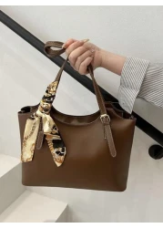 Retro Soft Leather Tote Bag For Women Large Capacity Shoulder Bag Personalized Minimalist Office Commute Handbag 2025 Spring Collection