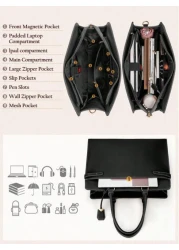 NEWHEY حقيبة كمال الأنثى ذات سعة كبيرة للموسم الانتقالي من الخريف إلى الشتاء ، حقيبة نسائية للعمل اليومي والأعما