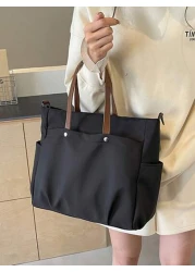 Minimalist Fashionable One Shoulder Crossbody Bag Large Capacity Commuting Versatile Women Tote Bag With Multiple Pockets Lightweight Foldable For Outdoor Travel Office University