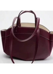 حقيبة كتف نسائية، موضة 2024 حديثة الوصول، حقيبة يد سعة كبيرة للتسوق والنقل اليومي