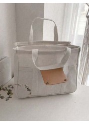 New Large Capacity Multi Compartment Women s Tote Bag Fashionable Simple And Versatile Handbag Niche Design Portable And Adjustable Shoulder Strap Mommy Shoulder Crossbody Bag Suitable For Commuting G