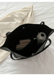 Litchi Texture Mother Daughter Tote Bag Large Capacity Shoulder Bag