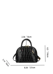 حقيبة صدف للنساء أزياء بسيطة محمول باليد أسلوب أساسي حقيبة كتف كاجوال حقيبة كروسبودي