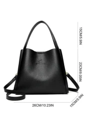 High Quality Soft Leather Handbags For Women Casual Shoulder Tote Bag Luxury Designer Ladies Large Capacity Purse Bags Hot Bag For Women Elegant