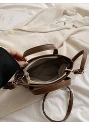 2024 New Fashionable And Women Bag With Texture Shoulder And Crossbody Design Unique Small Batch Handbag