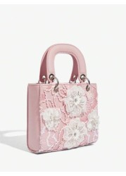 SHEIN Belle حقيبة يد فخمة ، جذابة ، أنيقة ، زهرية ، لحمل النساء ، حقيبة مساء نسائية ، للفتيات ، السيدات ، الطالبات ال