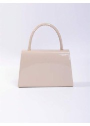 Simple Mirror Leather Evening Bag With Handle Shoulder Strap And Handheld Option Tready Bride Bag Tready Party Bag Bride Bag Perfect For Party Wedding Prom Dinner Banquet Matching With Wedding Dress F