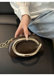 حقيبة يد من جلد PU أبيض مطري- مثالي لعيد الحب، مريحة وأنيقة، حقيبة يد موضة، خيار هدية شخصية، إكسسوار 2025، طراز أن