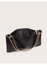 Lightweight Business Casual Satin Ring Linked Square Bag Evening Bag Dinner Bag Glamorous Elegant Exquisite Quiet Luxury Rhinestone For Party Girl Woman Bride Perfect For Party Dinner Banquet