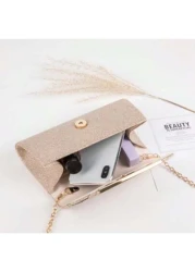 Sparkling Hand Clutch Bag Niche Mini Handbag Fashion Chain Shoulder Crossbody Evening Wallet