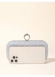 Captivating Glittering Sequin Luxury Evening Clutch Simple Glittering Clutch Shiny Square Bag For Perfect Parties Weddings Balls Dinners Banquets For Women Brides And Girls