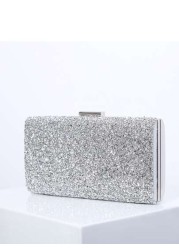 Glitter Bling Shiny Glamorous Elegant Exquisite Small Box Bag Rhinestone Decor Glamorous Funky Rhinestone Mini Bag Star Women Ladies Lover Prom Party Bride Bag Wedding Dinner Bag Evening Bag Rhineston