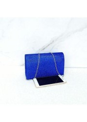 Elegant Evening Clutch Bag Women s Chain Shoulder Bag Glamorous Light Small Clutch Bag Glitter Square Bag