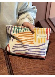 1 PC Cosmetic Bag Makeup Bag Toiletry Organizer Travel Case Organizer Storage Bag Flower Pattern Polyester Elegant Design Widely Used Mother s Day Ladies Women Teenagers Fashionable Stylish Portable L