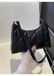 حقيبة مربعة أنيقة مبطنة صغيرة عصرية للفتيات المراهقات والنساء وطلاب الجامعة والموظفين الجدد والموظفين البيض