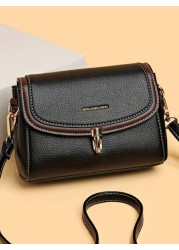 2024 New Product Solid Color Retro Women s Handbag Luxury Designer Women Crossbody Bags High Quality Soft Leather Female Wallet