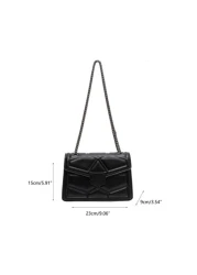 Quilted Flap Chain Square Bag For Teen Girls Women College Students Rookies White collar Workers Perfect for Office Work Business Commute Best Work Bag for Women