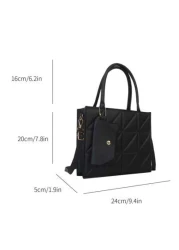 Fashionable Solid Color Shoulder Bag Square Mini Bag
