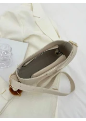 Large Capacity Women Shoulder Bag Bucket Bag Crossbody Bag With Elf Pendant Casual Bag