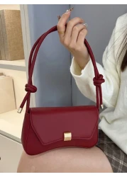 حقيبة يد نسائية جلد اصطناعي ذات لون أحادي، أزياء عادية، سوستة معدنية ساخنة البيع، محفظة صغيرة/عملة جديدة