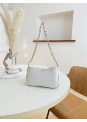 Women s Mini Alligator Texture Chain Shoulder Bag