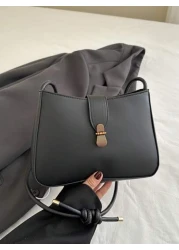 قطعة واحدة حقيبة إبطية عصرية شاملة المناسبات للنساء، حقيبة يد فاخرة عتيقة كبيرة السعة ذات شكل مربع صغير، خفيف