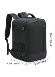 EZUOLA 40x20x25 Cm Handbag Luggage Lightweight Waterproof Travel Bag With Laptop Compartment Suitable For Men Women Students Business People School Gym Travel Business Black And Blue Holiday Essential