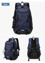 Large Capacity Outdoor Hiking Backpack Multifunctional Unisex Backpack For Travel Hiking Sports Water Resistant Padded Shoulder Straps To Relieve Fatigue Holiday Essentials Men Essentials