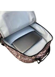 Fashionable Snake Print Backpack Large Capacity With Pockets Unisex Essential For Valentine s Day Autumn Winter Travel And Holiday