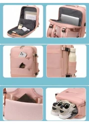 1 Pc Large Capacity Travel Backpack For Women Work Bag Carry On Hand Luggage Water Resistant Business Large Day Pack Weekender Bag Slim Laptop Backpack College Bag Computer Bag Gifts For Men Women For