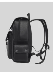 Large Laptop Backpack Men PU Leather Backpacks Male Teenagers Boys Black Schoolbag