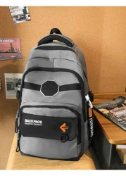 High School Backpack Casual Ins Campus Backpack For Men Women Large Capacity College Student Travel Bag 2025