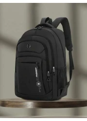 1pc Travel Business Laptop Backpack For 15 6 Inch PC Casual Sport Style Nylon Backpack For Men Large Student Bag Lightweight Multi Function Travel Bag Easy Storage Day Bag Stylish Business Travel Bag