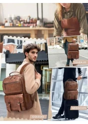 NEWHEY Laptop Backpack Men s Waterproof Backpack Men s Fashion Backpack Handbags For Work Travel College Vintage