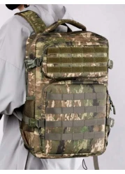 Outdoor Multi Pocket Backpack Men Purse Can Hold 15 6 Inch Computer Bag Lightweight School Bag Large Capacity Travel Bag Commuter Convenient Day Bag Multi Functional Book Bag For Students Junior High