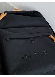 Color Blocking Men s Casual Large Capacity Backpack New Fashion Lightweight Travel Couple Backpack Versatile Student Schoolbag