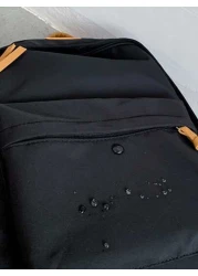 Color Blocking Men s Casual Large Capacity Backpack New Fashion Lightweight Travel Couple Backpack Versatile Student Schoolbag