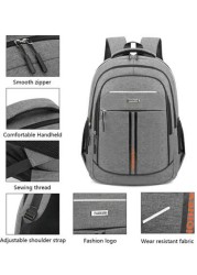 Backpack Men Purse With Reflective Strip Design And Multiple Pockets Can Hold 15 6 Inch Computer Bag Lightweight School Bag Large Capacity Travel Bag Commuter Convenient Day Bag Multi Functional Book