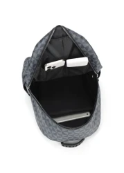 15 Inch Fashionable Vintage Flower Print Pu Commuter Travel Backpack Casual Backpack Laptop Backpack School Backpack Lightweight Leather Vintage Vacation Sport Men Gifts Waterproof Portable Laptop Bag